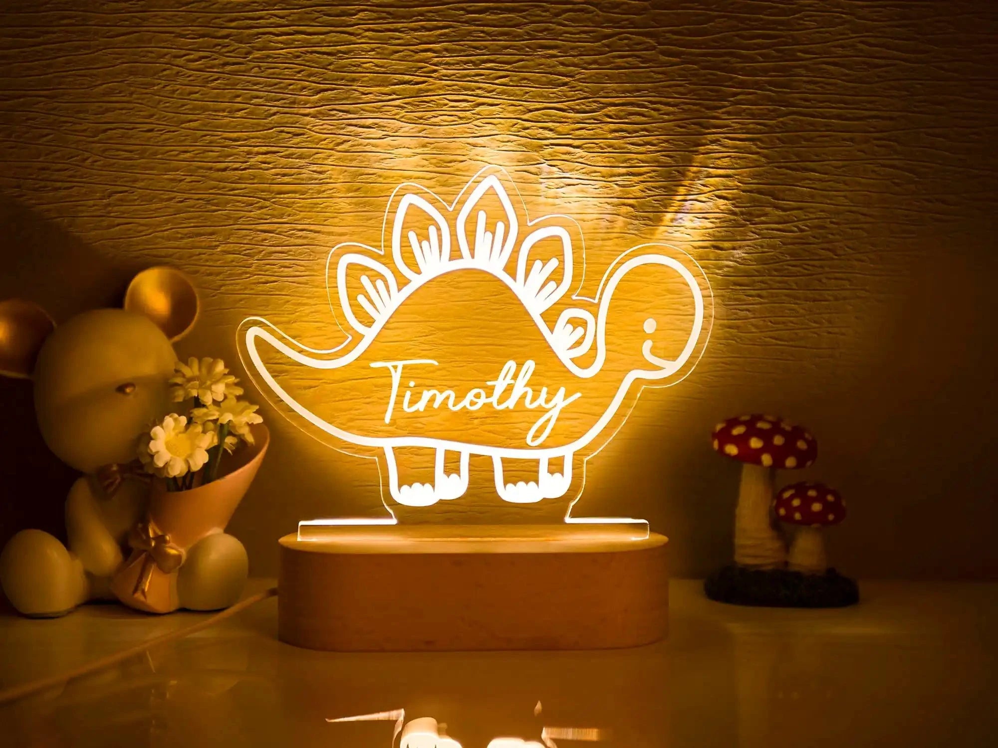 Baby Kids USB Night Light Personalized Children Name Lamp Custom Nursery Newborn Bedroom Home Decoration Birthday Souvenir Gift by Gifts Foundry