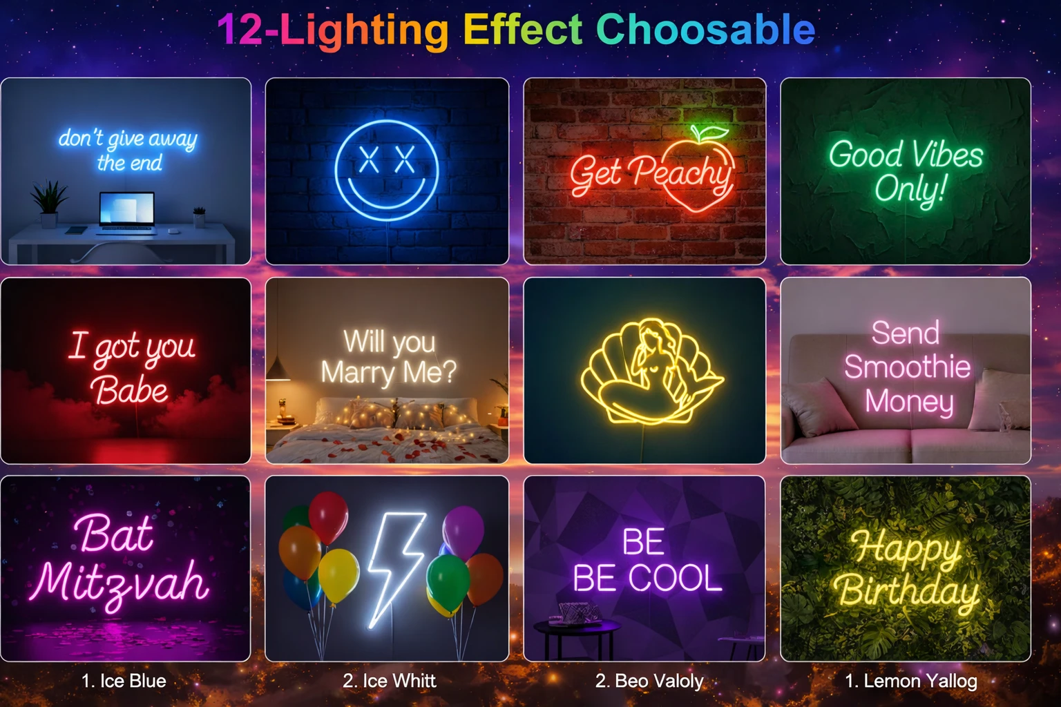 Custom Neon Signs for Weddings, Birthdays & Rooms by Gifts Foundry