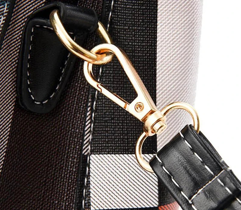 Plaid Satchel Handbag for Women by Gifts Foundry