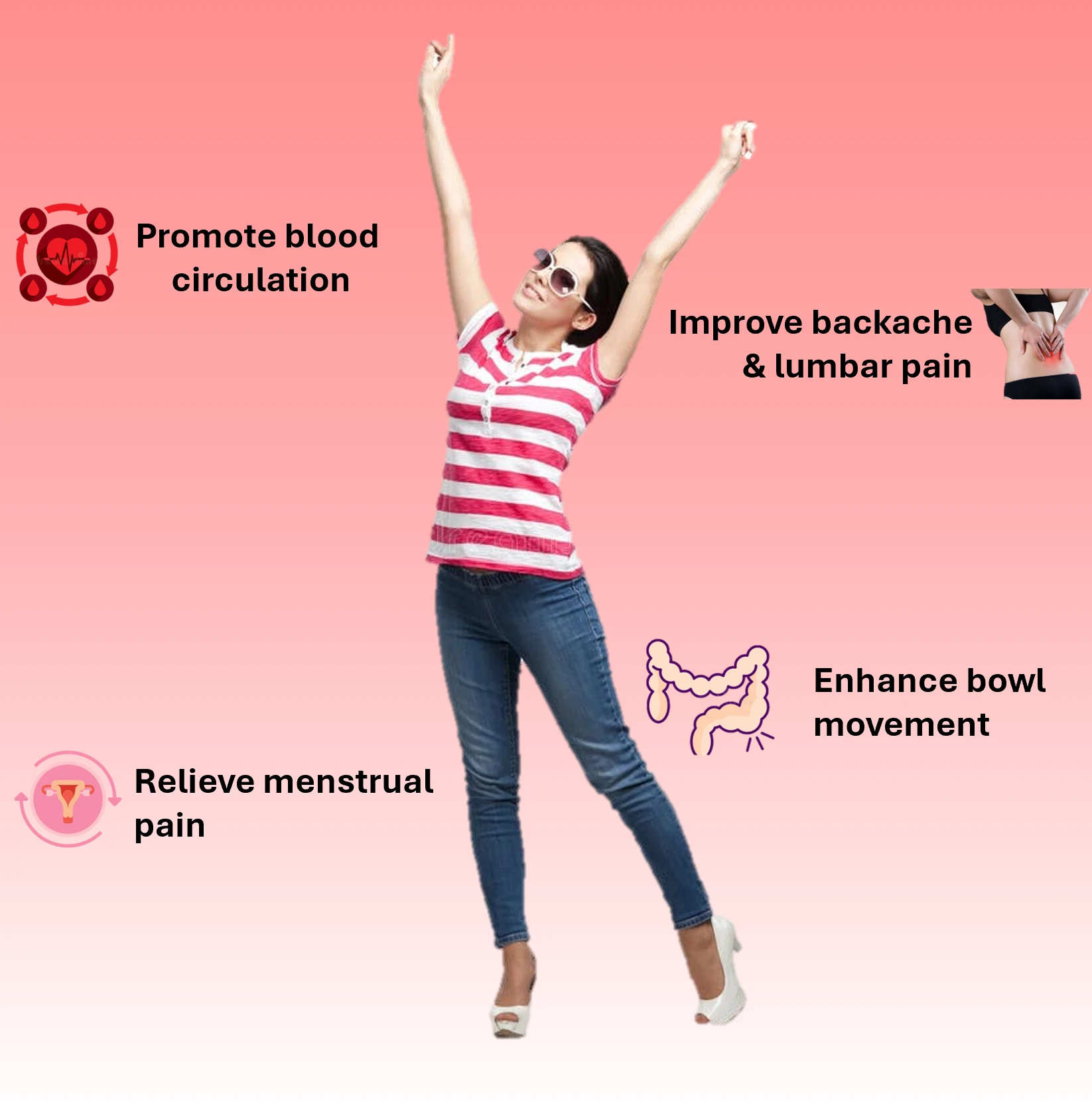 Portable Abdominal Warm and Massage Belt by Gifts Foundry