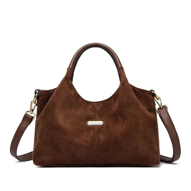 Vintage Faux Suede Tote Bag by Gifts Foundry