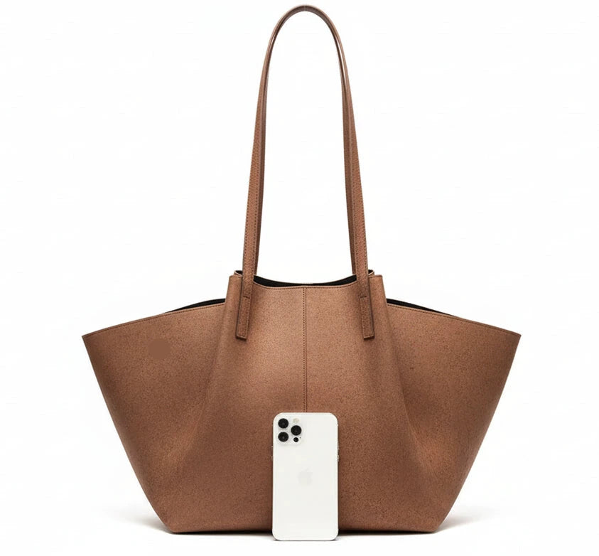 Wing-shaped Suede Tote Large Designer Handbag by Gifts Foundry