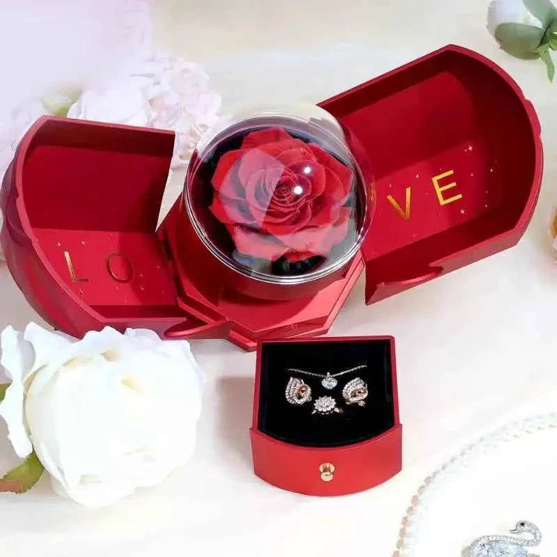 Heart Rose Surprise Jewelry Gift Box by Gifts Foundry