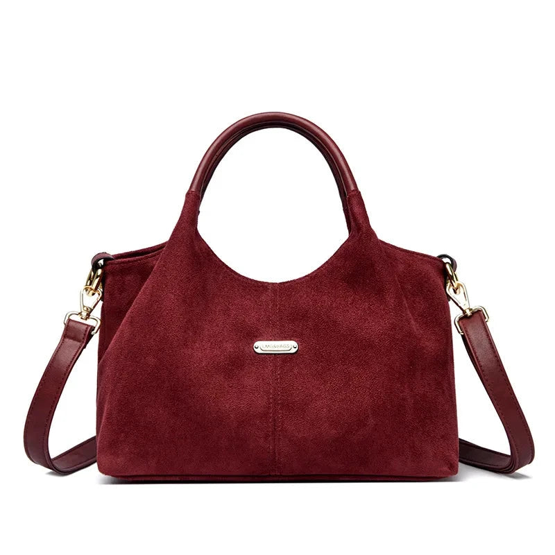 Vintage Faux Suede Tote Bag by Gifts Foundry