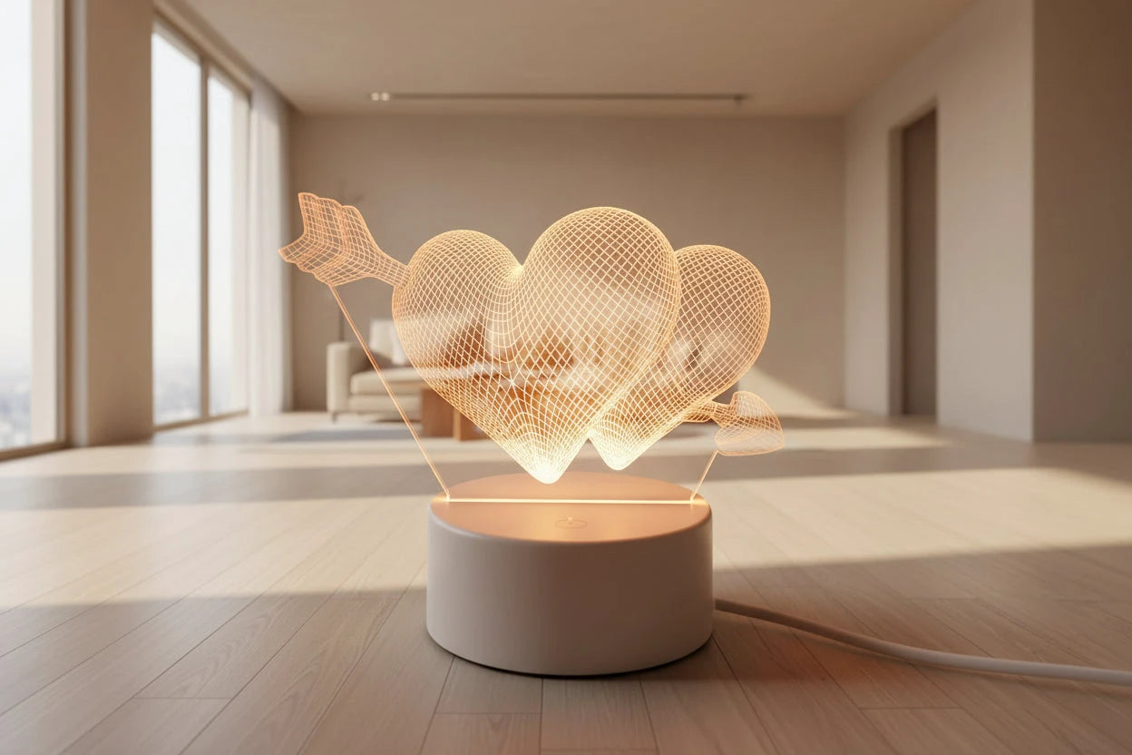 Romantic Love You LED Night Lamp | Bedroom Decor by Gifts Foundry