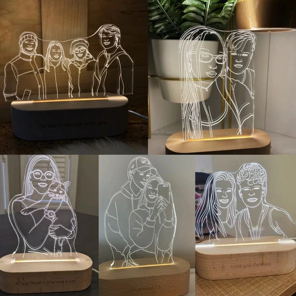 Custom 3D Photo Night Light by Gifts Foundry