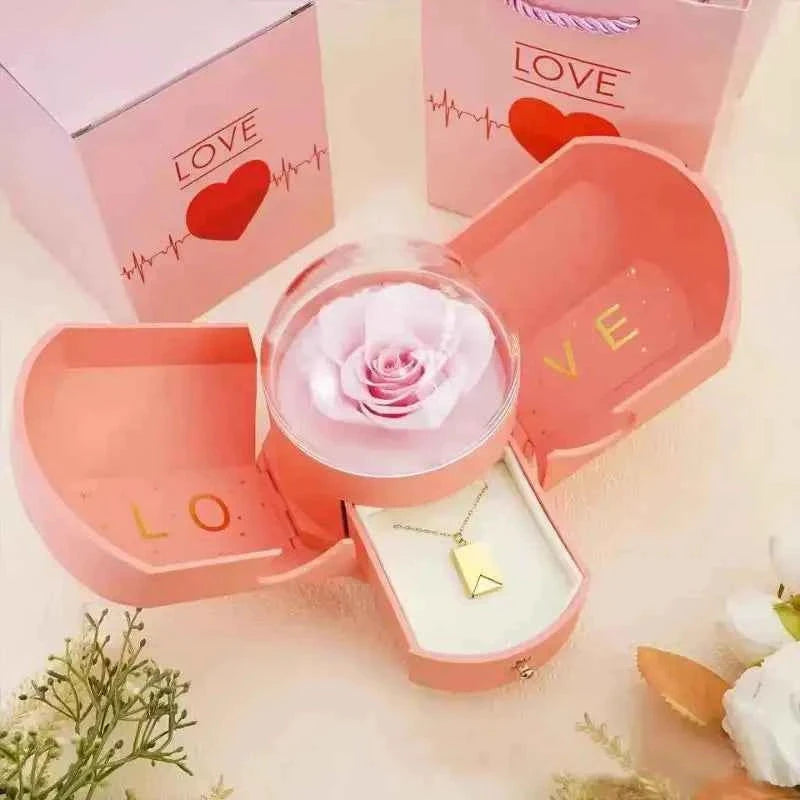 Heart Rose Surprise Jewelry Gift Box by Gifts Foundry