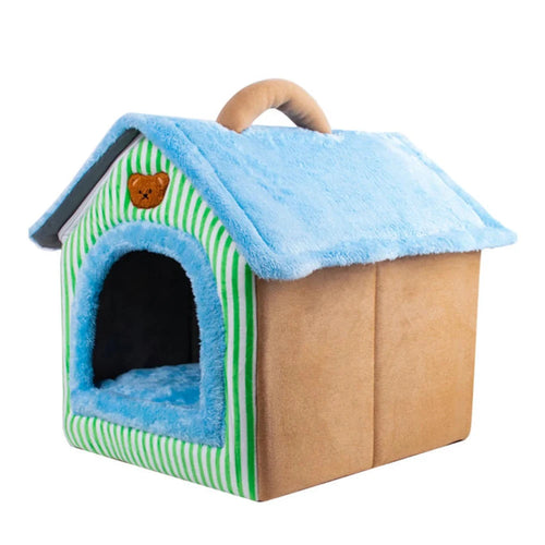 Foldable Pet House Removable Washable Cat House Puppy Cave Sofa Pet Bed House for Extra Small Dogs and Small and Medium Cats by Gifts Foundry