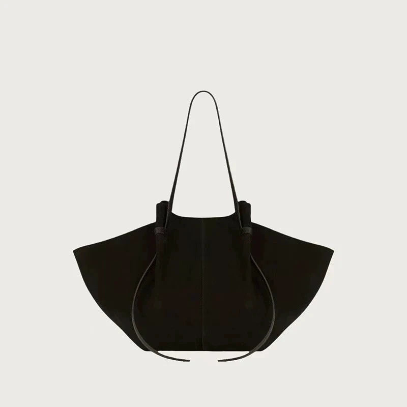 Wing-shaped Suede Tote Large Designer Handbag by Gifts Foundry